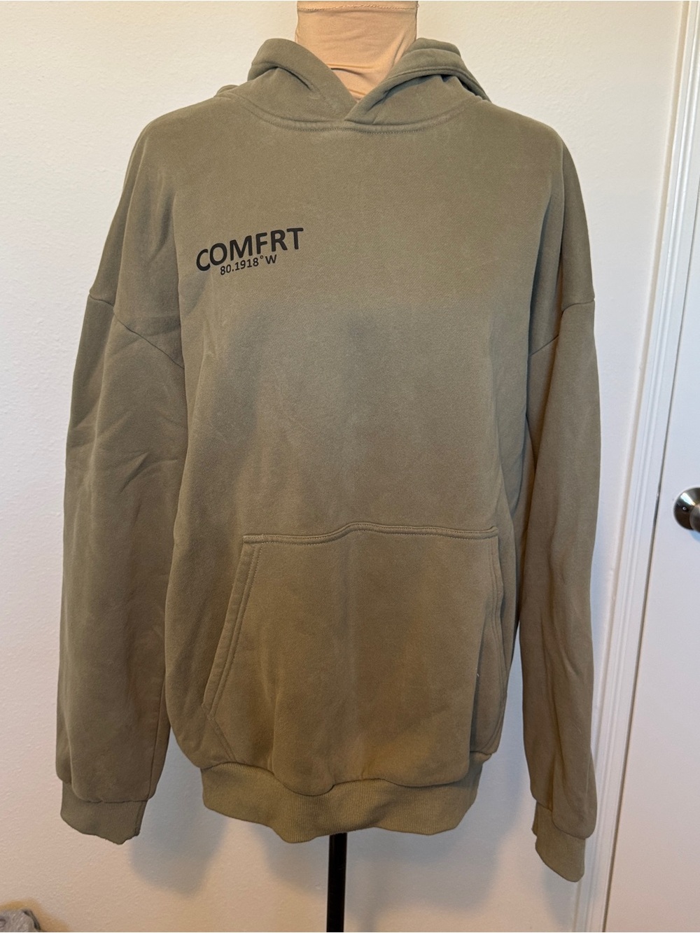 COMFRT Olive Green Men's Hoodie Sweatshirt